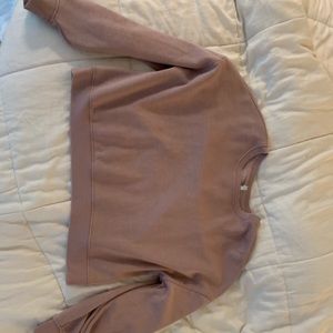 Pink crew neck jacket soft inside